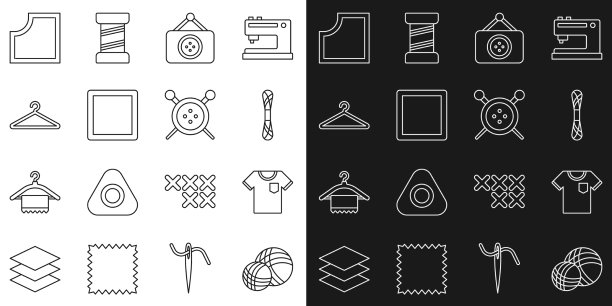 设线线球t恤裁缝店缝纫图片下载