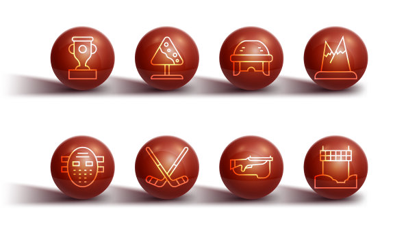 集线奖杯曲棍球面具山图片下载