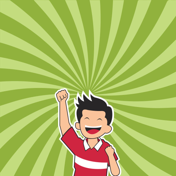 快乐的男孩画着卷发庆祝图片下载