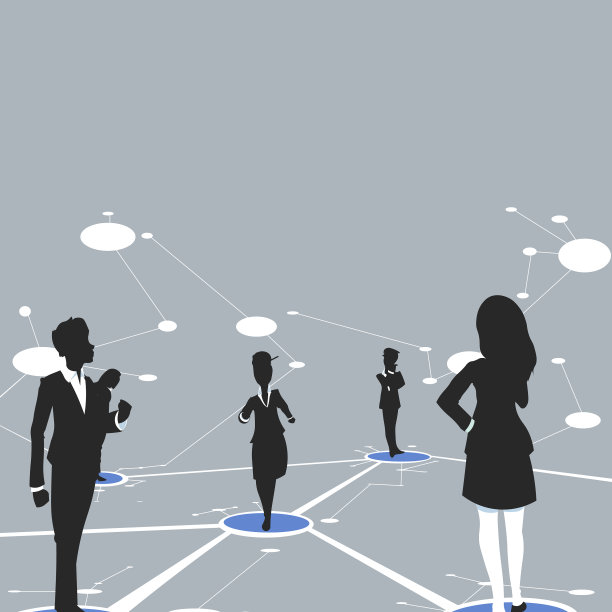 几个团队成员站在一起独立思考图片下载