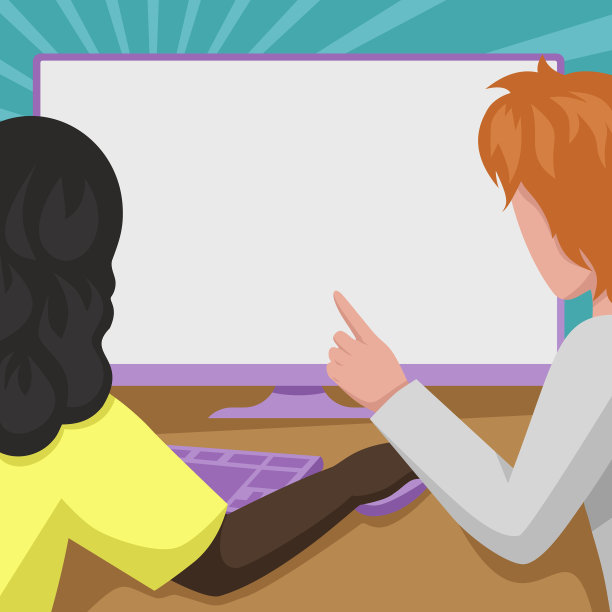 夫妇绘图使用桌面计算机帮助图片下载