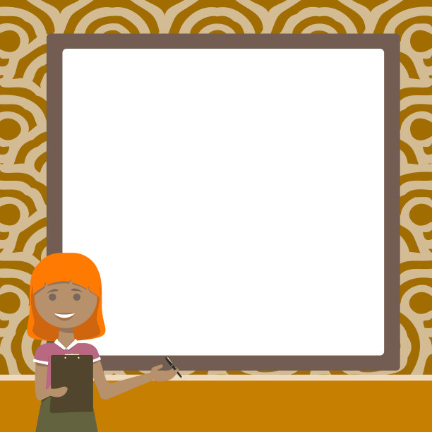 站着拿着剪贴板的女士画图片下载