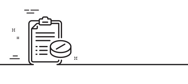 医药处方线图标药丸图片下载