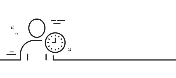 用户用时钟线图标头像符号配置文件图片下载