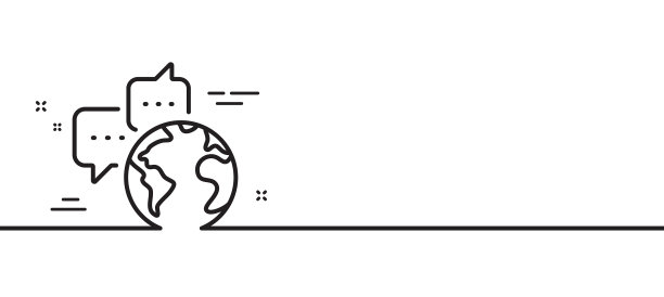 全球业务线图标世界沟通图片下载