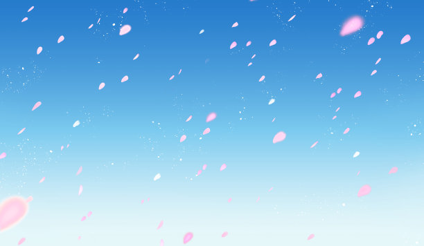 美丽的樱花背景暴风雪图片下载