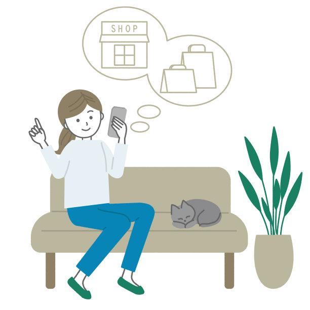 女性喜欢用智能手机网购图片下载