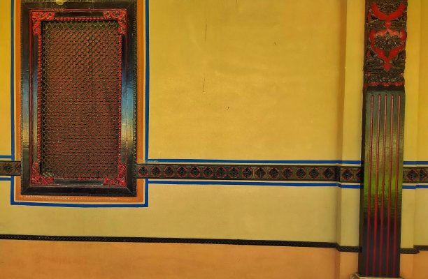 全帧拍摄的抽象图案墙图片下载