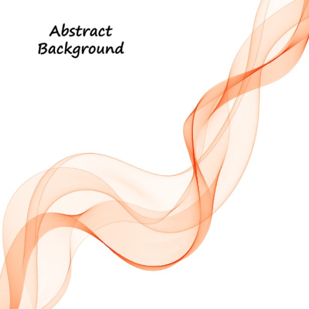 橙色波。摘要向量背景。演示模板图片下载