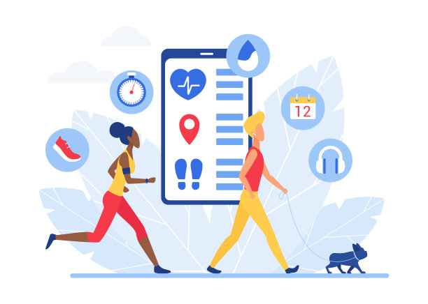 智能跟踪锻炼和活动应用图片下载