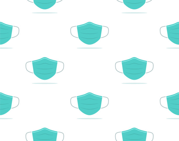 医用口罩无缝模式外科病毒防护。口罩保健无缝。图片下载