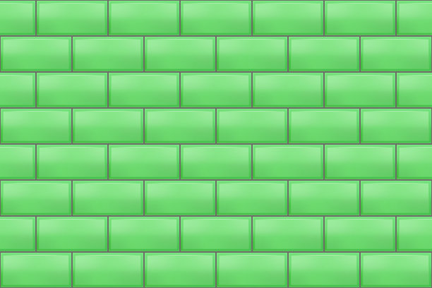 地铁瓷砖模式。绿无缝砖底色图片下载