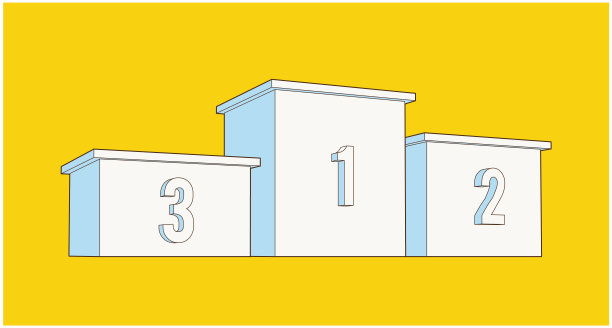 有白色领奖台的地方。孤立的,等距基座。矢量插图。图片下载