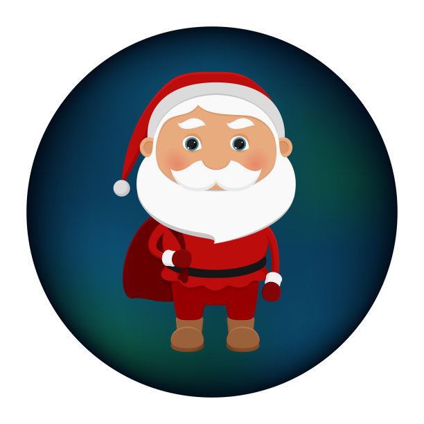 圣诞老人的《阿凡达》。矢量图图片下载