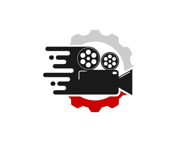 带有录像机和快速标志的机械齿轮图片下载