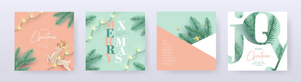 圣诞快乐和新年快乐的背景，贺卡，海报，节日封面。图片下载