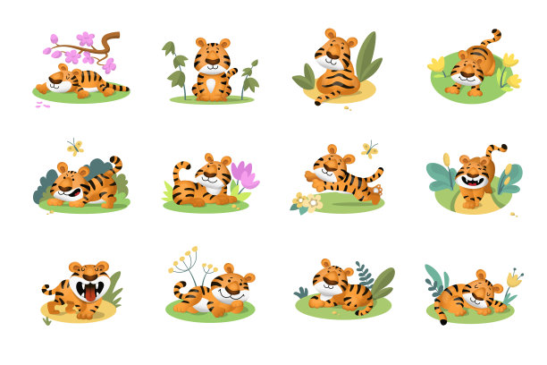 一组有趣的老虎图片下载