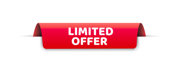 红有限公司提供。特价徽章。大减价特价。红丝带向量。向量的背景。商店的标签。矢量插图。图片下载