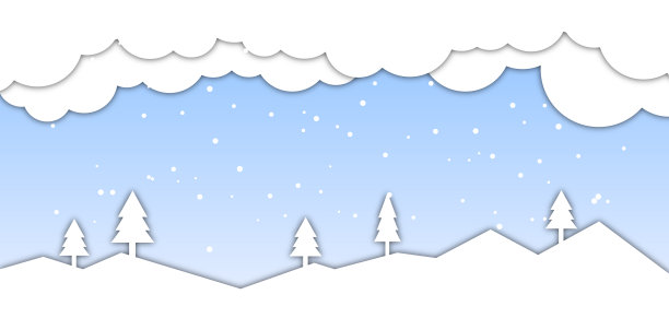 寒冷冬日冬季雪景背景图片下载