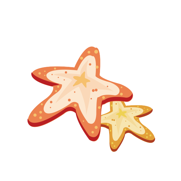 海星可爱矢量插画图片下载