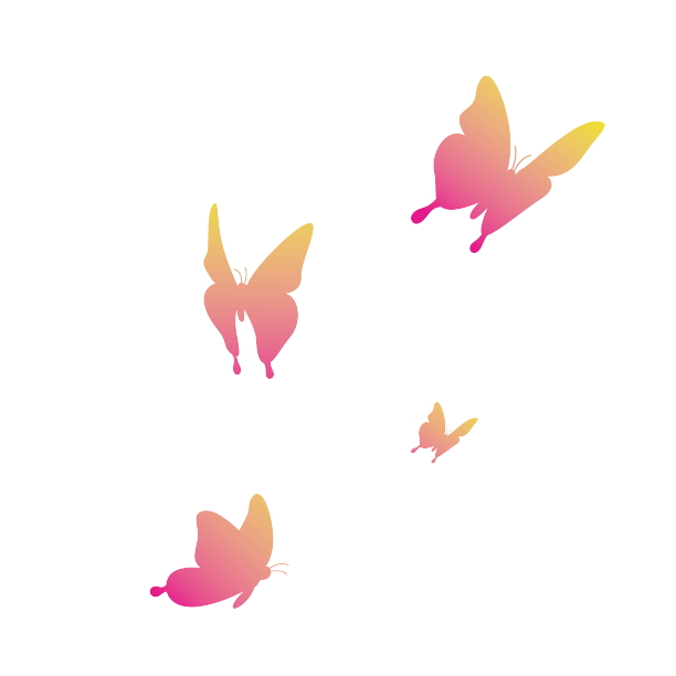 蝴蝶彩色剪影图片下载