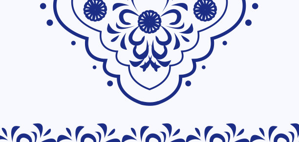 青花瓷背景底纹图片下载