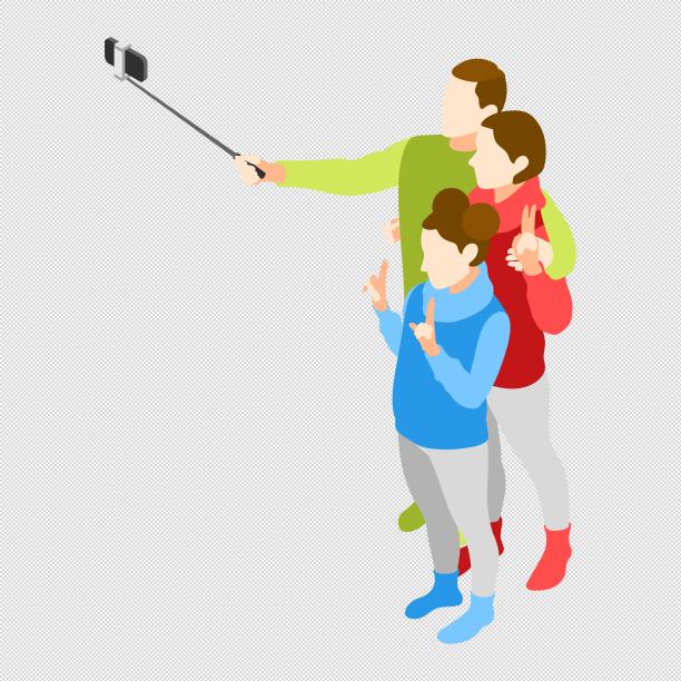 一家人手机拍照留念图片下载