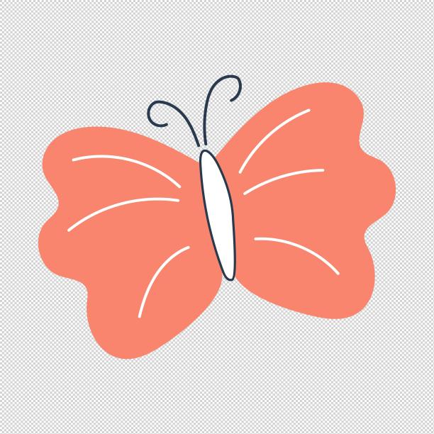 彩色卡通蝴蝶动物图片下载