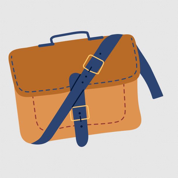 书包卡通文件包彩色图片下载