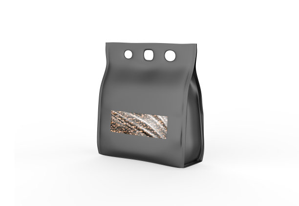 现实的咖啡袋模型图片下载