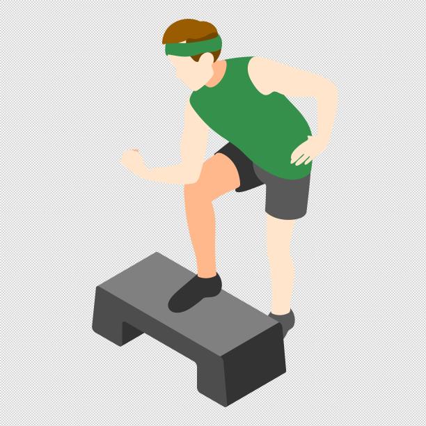 男人运动台阶图片下载