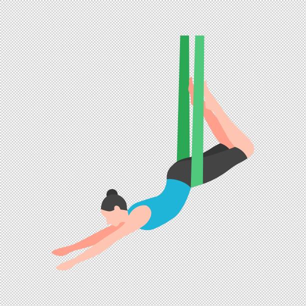 女孩瑜伽拉力带图片下载