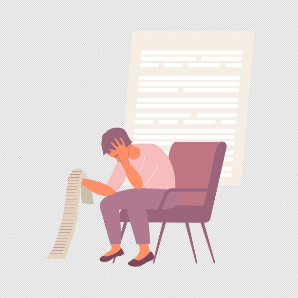 男人账单难受图片下载