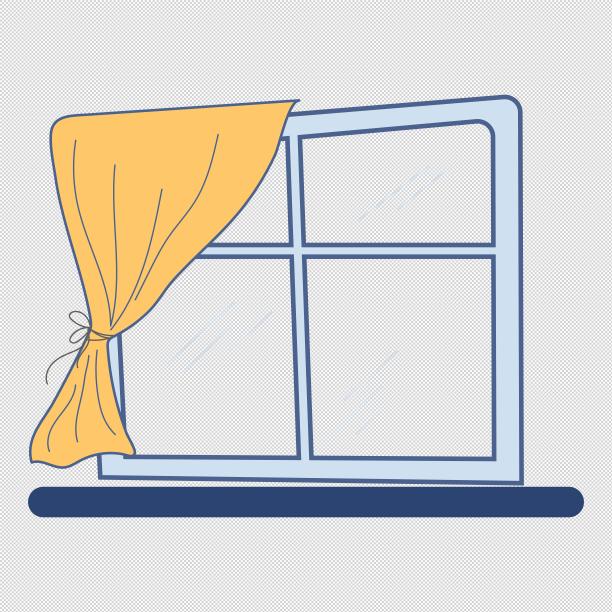 窗台窗户窗帘图片下载