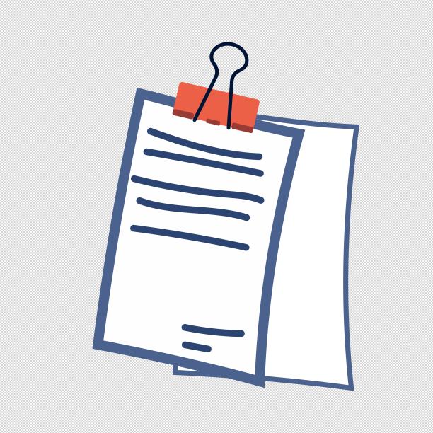 长尾夹文件资料图片下载