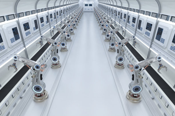 工厂机器人装配线图片下载