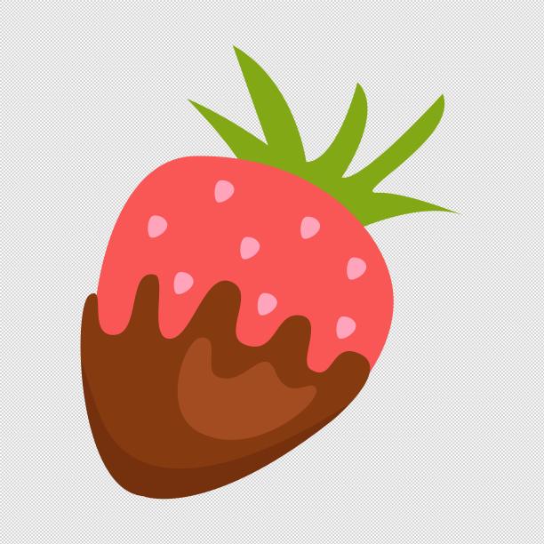草莓水果巧克力图片下载