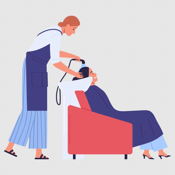 女人洗头喷头图片下载