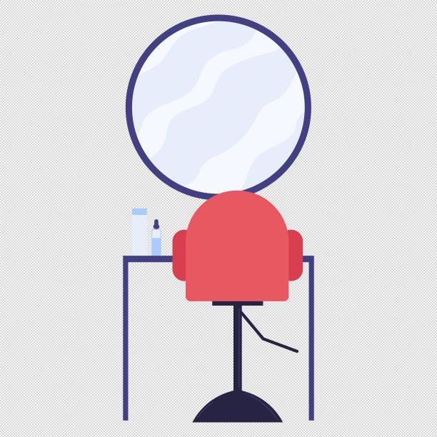 理发椅桌子镜子图片下载