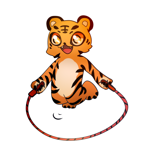 老虎运动素材图片