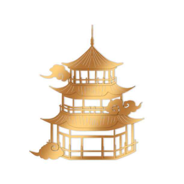 金色古代建筑图片下载