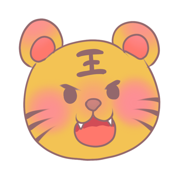 可爱卡通动物头像老虎素材图片