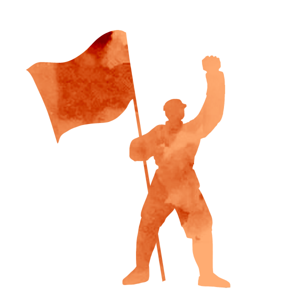 革命人物剪影图片下载