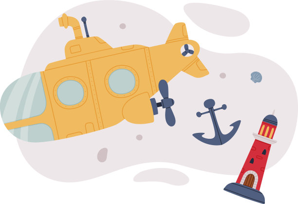 潜艇作水上艇或游水船图片下载