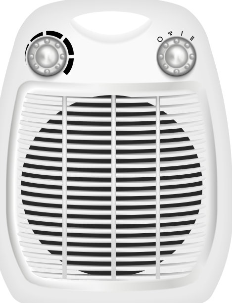 风机加热器逼真的构成图片下载