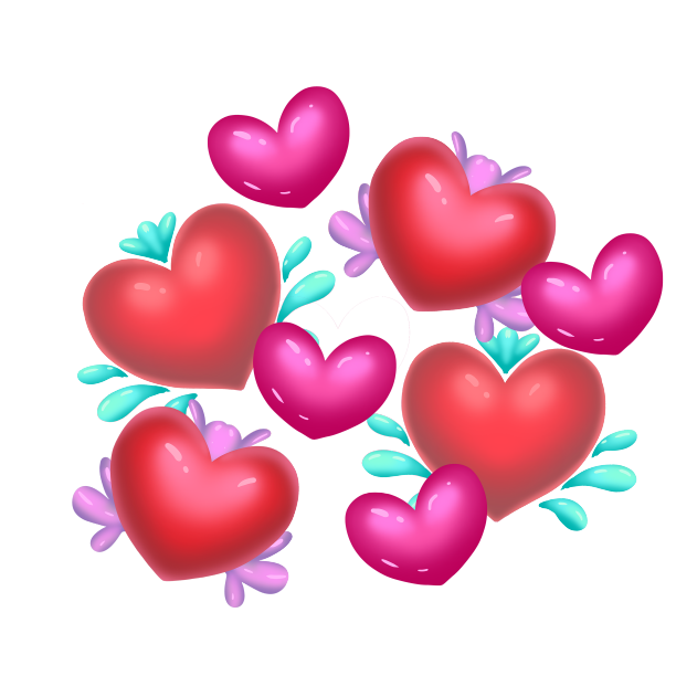 情人节立体装饰图片下载