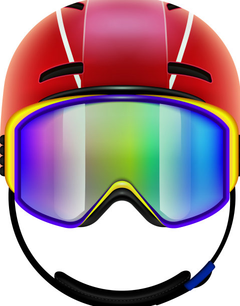 滑雪板头盔组成图片下载