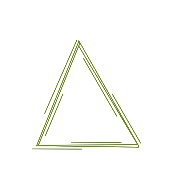 绿色三角形边框图片下载