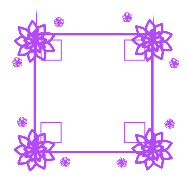 花边紫色边框图片下载