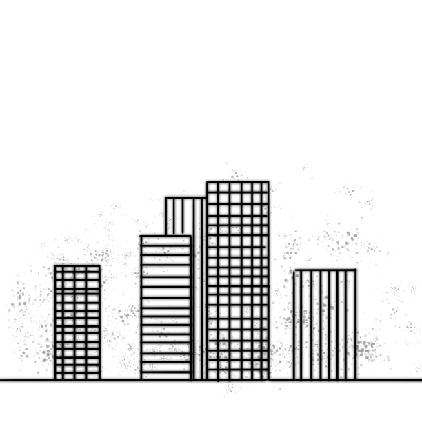 城市剪影黑白图片下载